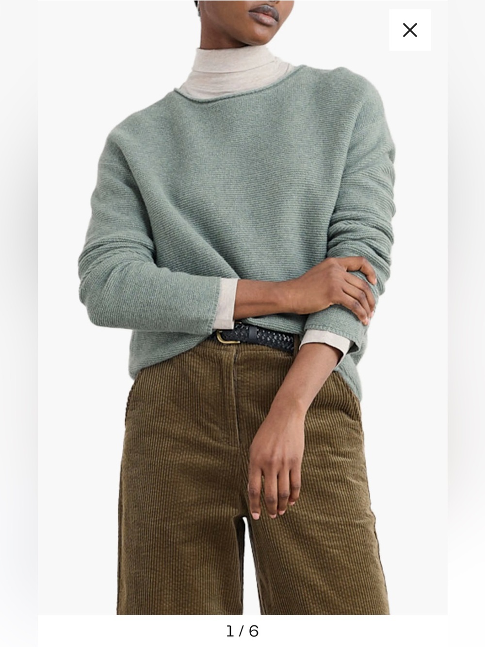 Seasalt Cornwall Fruity II Light Green Wool Blend Women’s Sweater size 12. - Picture 5 of 15